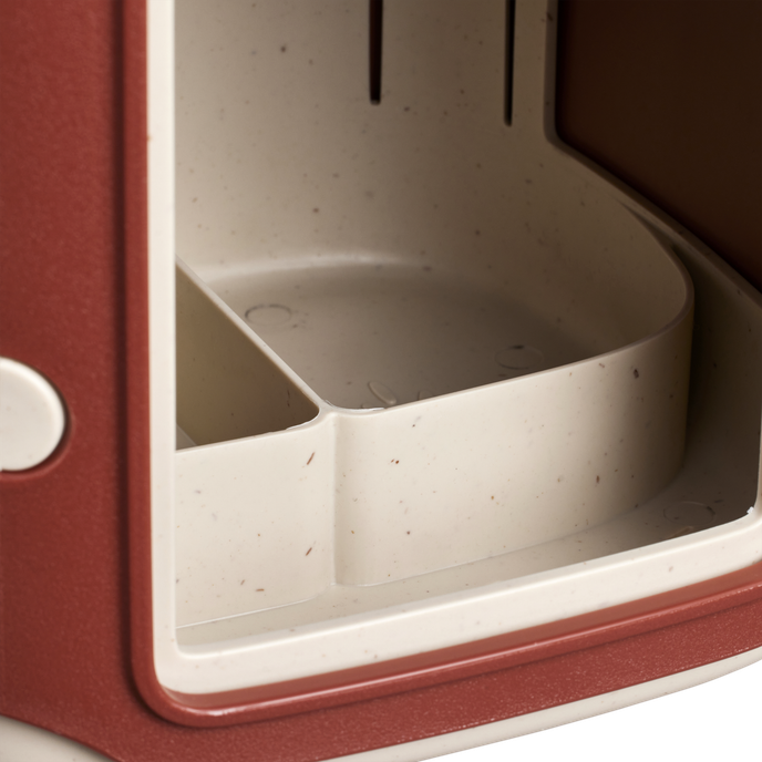 cosy mangeoire pour oiseaux 18cm rouge toscane